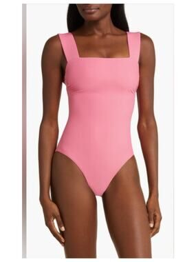 NEW BONDI BORN Gwen Square Neck One-Piece Swimsuit Size Medium